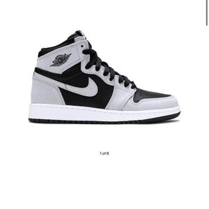 Air Jordan 1 Retro High OG GS 'Shadow 2.0' Black/Light Smoke Grey/White